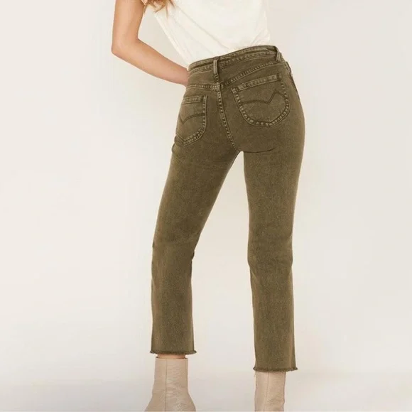 Olive Distressed Jeans - Picture 7 of 7